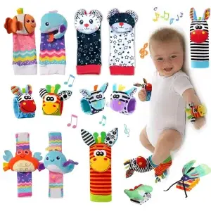 Toddler Foot Finder- Wrist Rattle