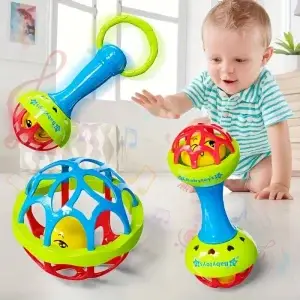 3pc Baby Rattles 0-12 Months