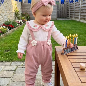 Baby Girl, Long Sleeve Romper-2 Pcs