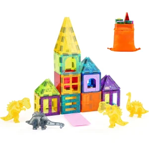 56PCS Magnetic Tiles, 4 Dinosaurs